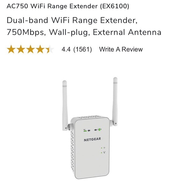 Ac750 Wifi Netgear WiFi Mesh Extender AC750 Dual Band, New In Box